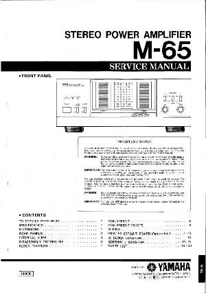 Сервисная инструкция Yamaha M-65 ― Manual-Shop.ru