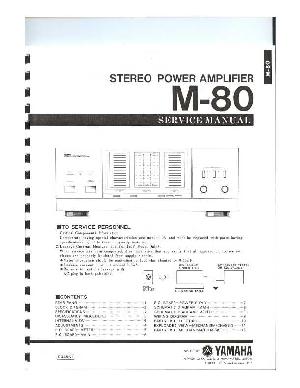 Сервисная инструкция Yamaha M-80 ― Manual-Shop.ru