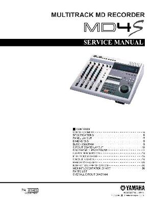 Сервисная инструкция Yamaha MD4S ― Manual-Shop.ru