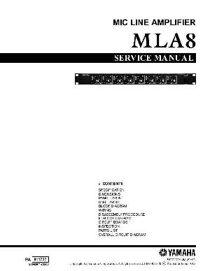 Сервисная инструкция Yamaha MLA8 ― Manual-Shop.ru