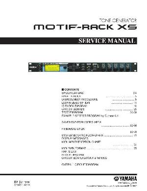 Сервисная инструкция Yamaha MOTIF RACK XS ― Manual-Shop.ru
