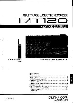 Сервисная инструкция Yamaha MT120 ― Manual-Shop.ru