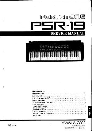 Сервисная инструкция Yamaha PSR-19 ― Manual-Shop.ru