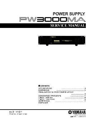 Сервисная инструкция Yamaha PW3000MA ― Manual-Shop.ru