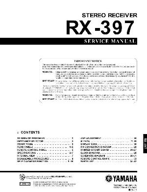 Сервисная инструкция Yamaha RX-397 ― Manual-Shop.ru