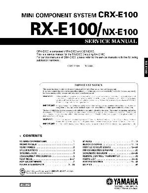 Сервисная инструкция Yamaha RX-E100 ― Manual-Shop.ru