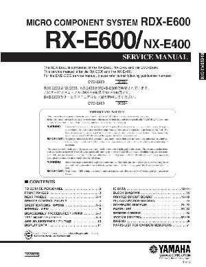 Сервисная инструкция Yamaha RX-E600, RDX-E600, NX-E400 ― Manual-Shop.ru