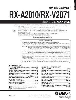 Сервисная инструкция Yamaha RX-V2071 ― Manual-Shop.ru