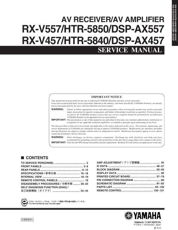  Yamaha Rx-v457 -  4