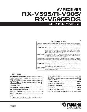 Service manual Yamaha RX-V595, V595RDS, R-V905 ― Manual-Shop.ru