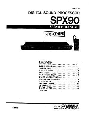 Сервисная инструкция Yamaha SPX-90 ― Manual-Shop.ru