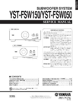 Service manual Yamaha YST-FSW050, YST-FSW150 ― Manual-Shop.ru