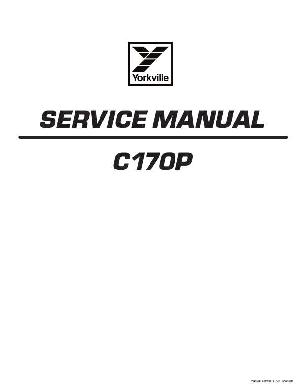 Service manual Yorkville C170P ― Manual-Shop.ru