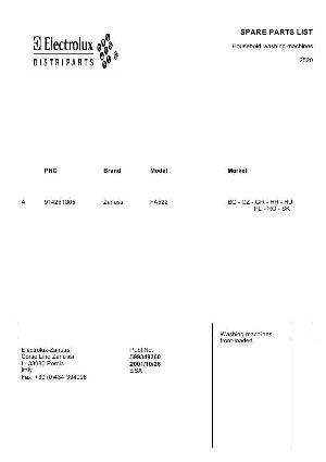 Сервисная инструкция Zanussi FA-522 ― Manual-Shop.ru