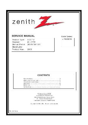 Сервисная инструкция Zenith L17V36DVD ― Manual-Shop.ru