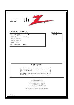 Сервисная инструкция Zenith L20V36 ― Manual-Shop.ru