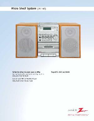 Сервисная инструкция Zenith LX-140 ― Manual-Shop.ru