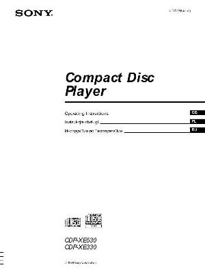 User manual Sony CDP-XE330  ― Manual-Shop.ru