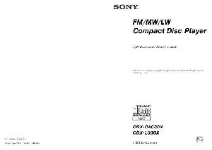 Инструкция Sony CDX-CA680X  ― Manual-Shop.ru