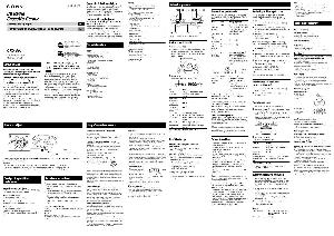 User manual Sony CFD-S01  ― Manual-Shop.ru