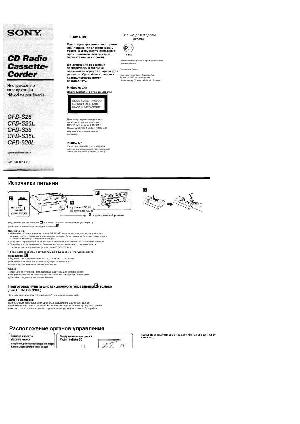 User manual Sony CFD-S36L  ― Manual-Shop.ru