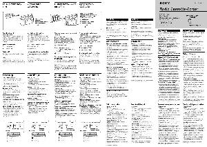 Инструкция Sony CFM-20  ― Manual-Shop.ru