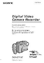 User manual Sony DCR-SC100E 