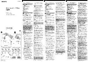 Инструкция Sony HVL-ML20M  ― Manual-Shop.ru