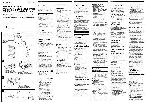 Инструкция Sony ICF-703(S,L)  ― Manual-Shop.ru