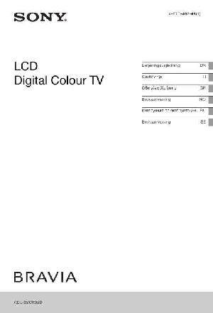 Инструкция Sony KDL-22CX32D  ― Manual-Shop.ru