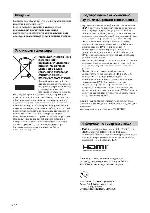 Инструкция Sony KDL-40V3000 