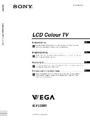 Инструкция Sony KLV-L23M1  ― Manual-Shop.ru