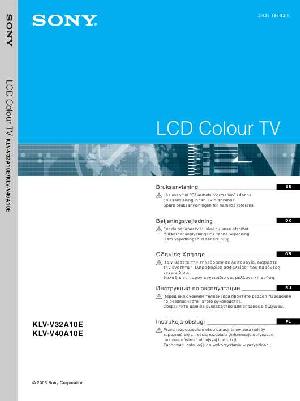 Инструкция Sony KLV-V40A10E  ― Manual-Shop.ru