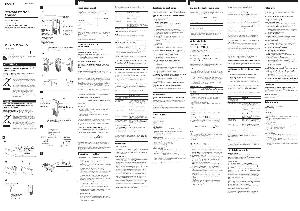 Инструкция Sony M-470  ― Manual-Shop.ru