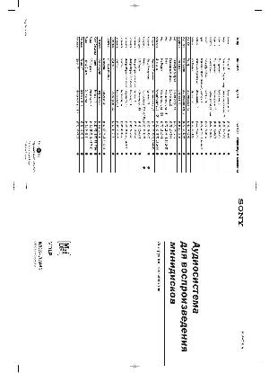 Инструкция Sony MDS-JB940  ― Manual-Shop.ru