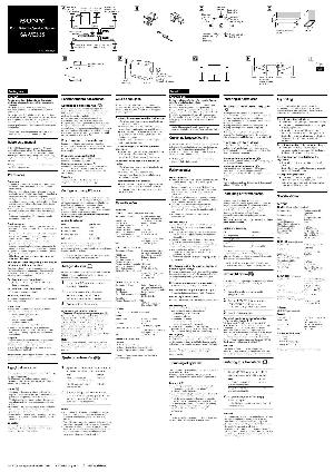 Инструкция Sony SA-VE335  ― Manual-Shop.ru