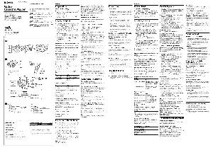 Инструкция Sony WM-FX491  ― Manual-Shop.ru