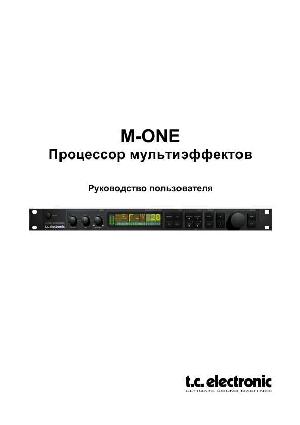 Инструкция T.C.electronic M-ONE  ― Manual-Shop.ru