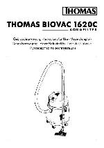 User manual Thomas BIOVAC-1620C AQUAFILTER 