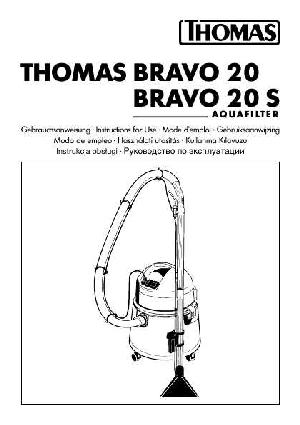 User manual Thomas BRAVO 20 AQUAFILTER  ― Manual-Shop.ru