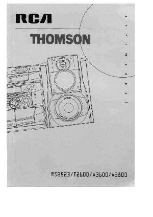 User manual Thomson A-3600  ― Manual-Shop.ru