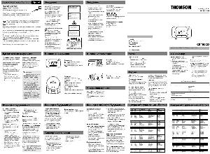 Инструкция Thomson CR-460CD  ― Manual-Shop.ru