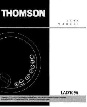 Инструкция Thomson LAD-1096  ― Manual-Shop.ru