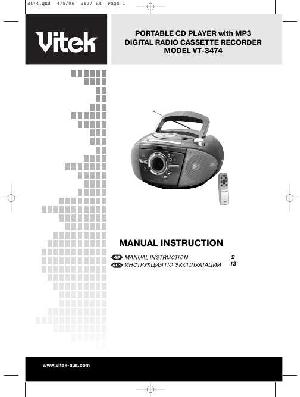 User manual Vitek VT-3474 New  ― Manual-Shop.ru