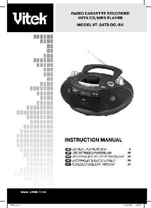 Инструкция Vitek VT-3478 New  ― Manual-Shop.ru