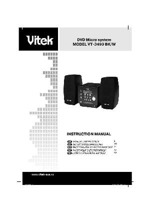 User manual Vitek VT-3493BK/W  ― Manual-Shop.ru