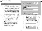 User manual Vitek VT-3601 