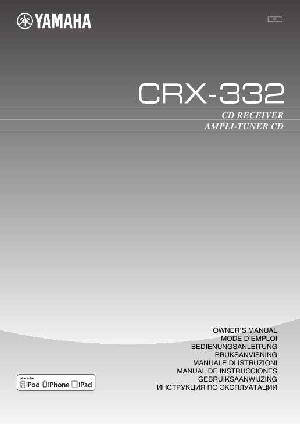 User manual Yamaha CRX-332  ― Manual-Shop.ru