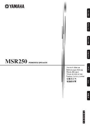 User manual Yamaha MSR-250  ― Manual-Shop.ru
