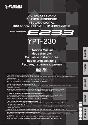 User manual Yamaha PSR-E233  ― Manual-Shop.ru